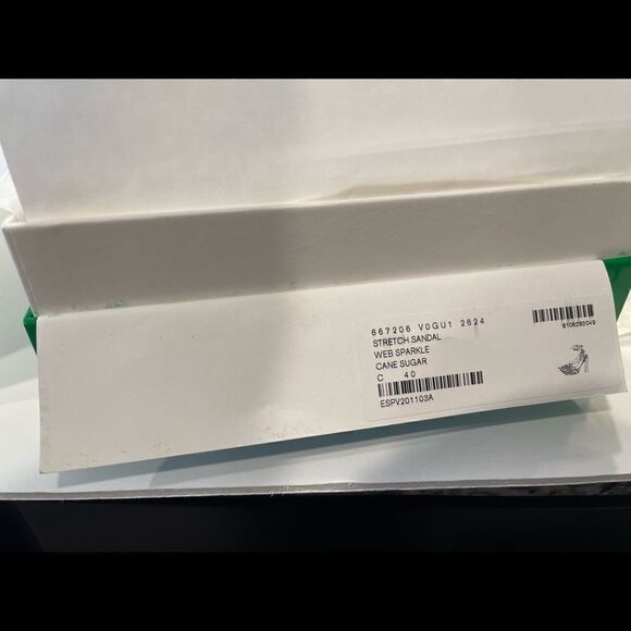 Bottega Stretch Rhinestone Heels  - Picture 6 of 9